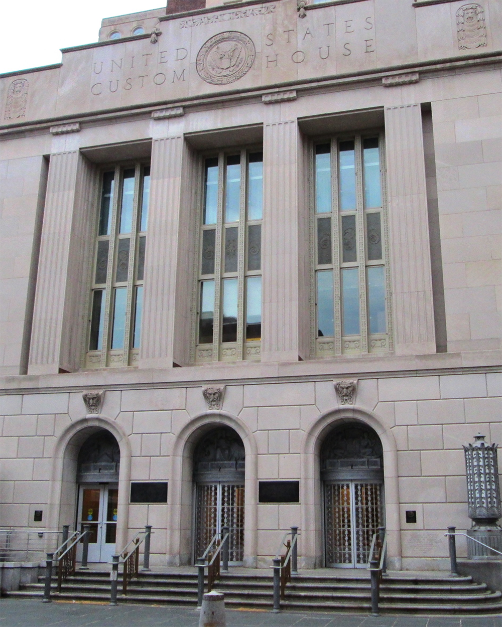 U.S. Custom House Philadelphia historic building with GlassLock ForceDefender security glazing