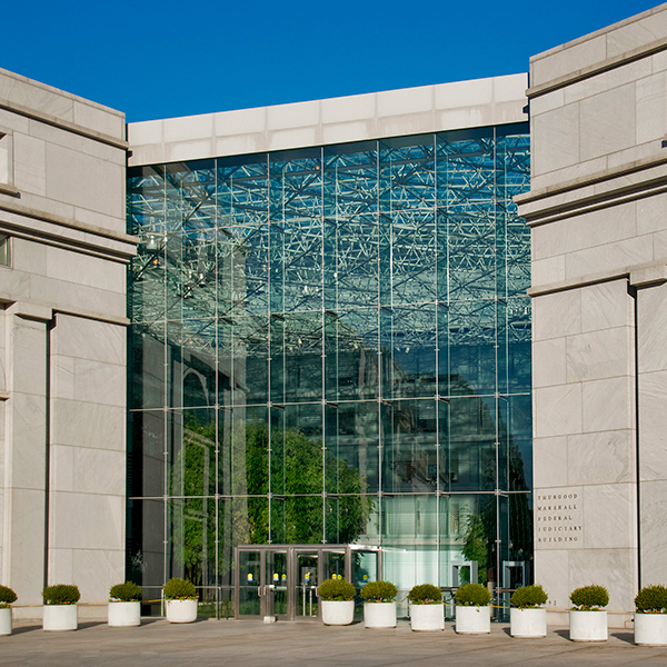 Thurgood Marshall Federal Judiciary building with GlassLock protective glazing, Washington DC